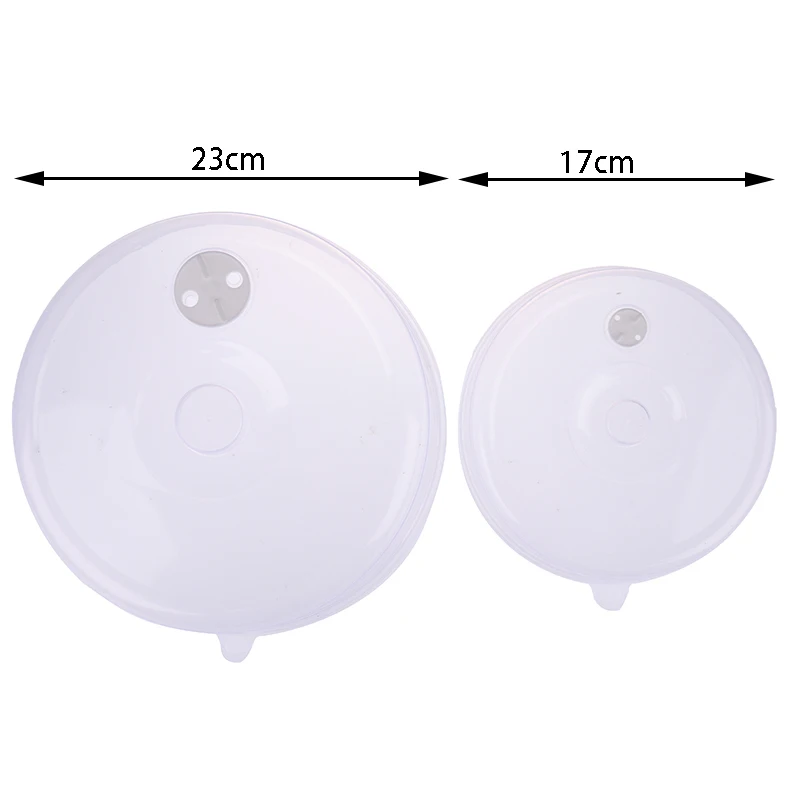 1pcs Plastic Microwave Food Cover Clear Lid Safe Vent Kitchen Tools Home Accessories