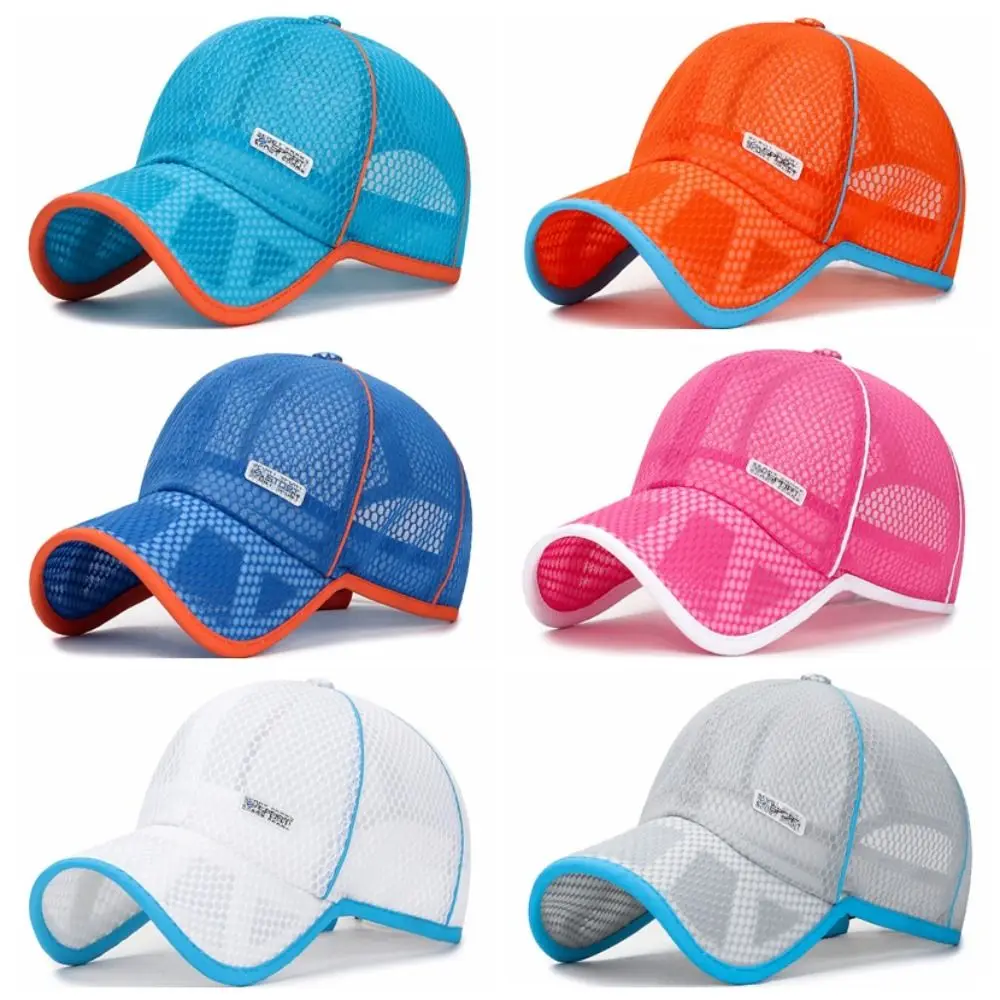 Sun Hats Adjustable Baseball Caps Breathable Translucent Snapback Hat Comfortable Quick-dry Mesh Caps Summer