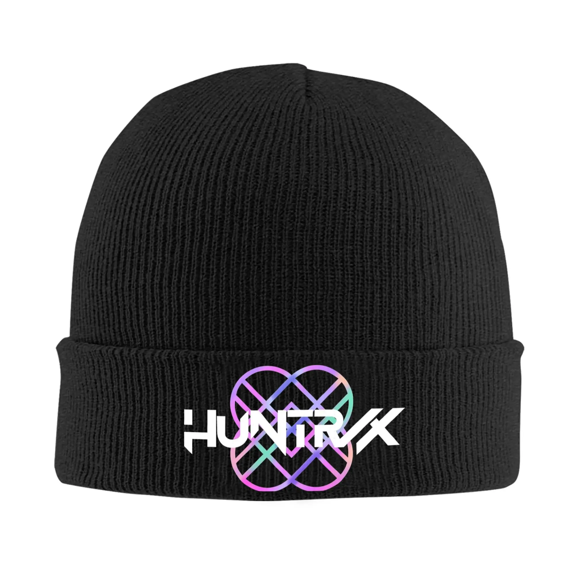 

HUNTRX Logo KPop Demon Hunters Knitted Hat Beanies Autumn Winter Hat Warm Unisex New Caps Men Women Gifts,