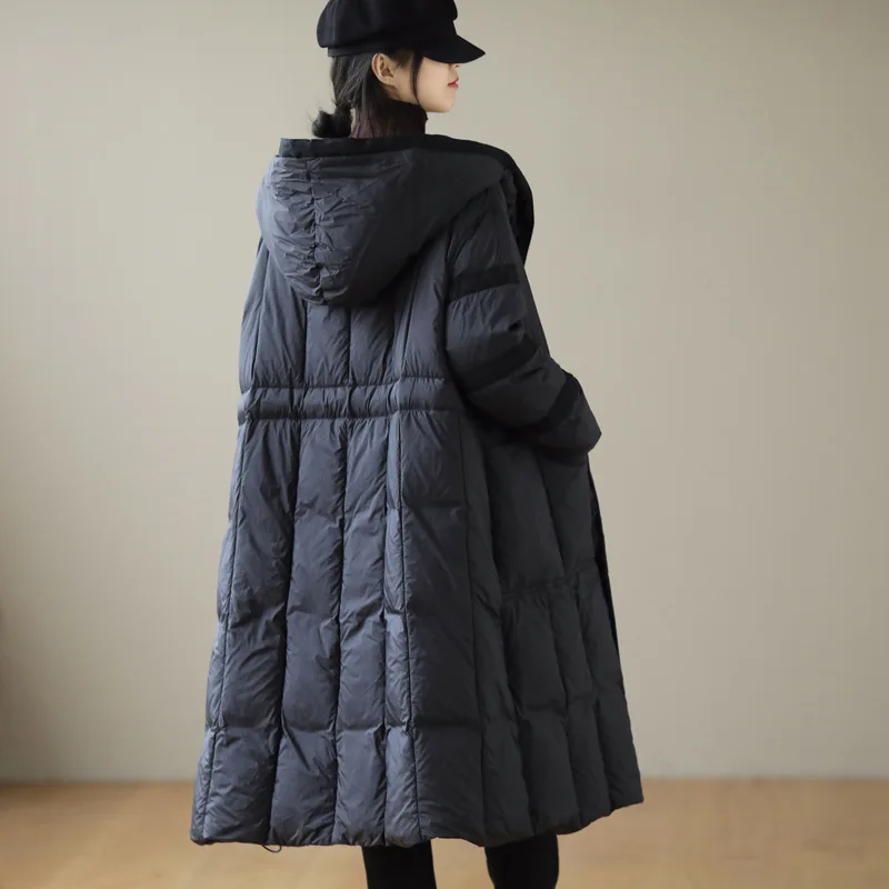 Good Quality Winter Maternity Down Coats Plus Size Pregnancy Winter X-Long Coat Thick Warm Loose Hooded Pregnant Woman Outerwear