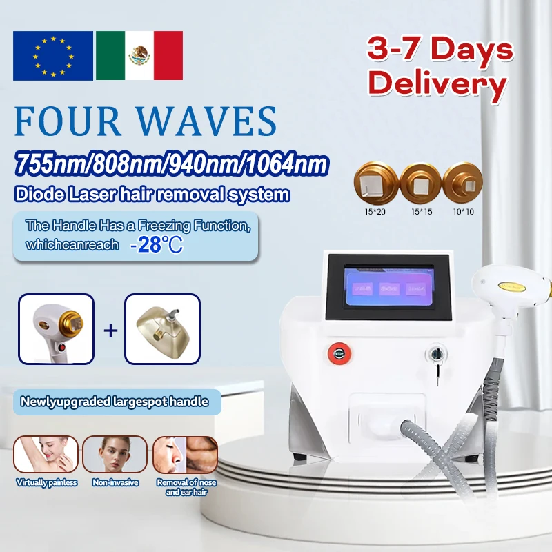 2025 High Power Depiladora 808nm Diode Laser Hair Removal Machine Ice Titanium Beauty Platinum Professional Tecnologia Novedades