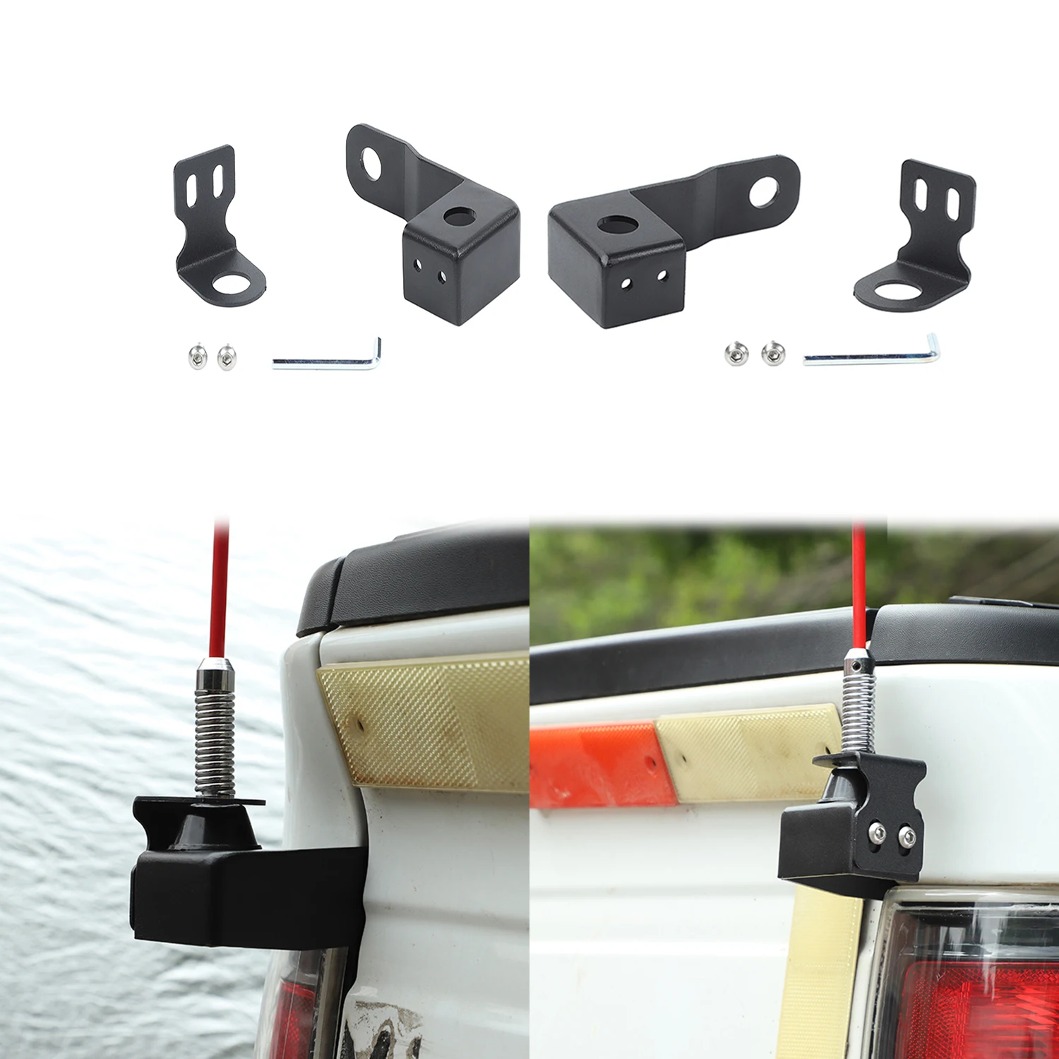 Car Tailgate Antenna Mount Bracket Holder for Ford F150 2010 -2014 Rear Door Aerial Antenne Voiture Holder Exterior Accessories