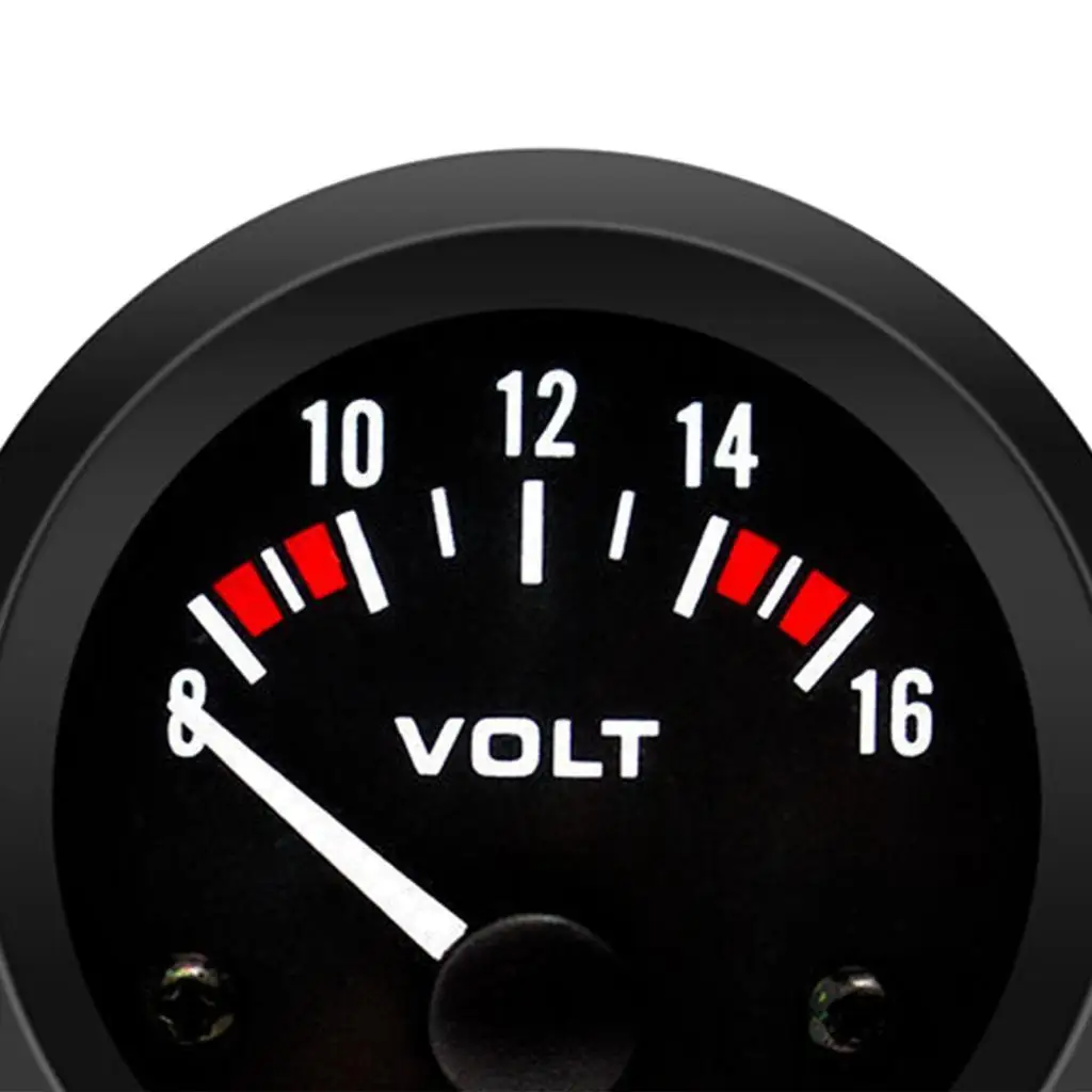 Car Voltmeter Premium Universal Meter Gauge Voltmeter for Boat Car Auto