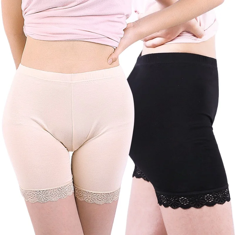 แม่วัยกลางคนกางเกง PLUS ขนาดฤดูร้อนบาง Modal สําหรับสตรีแบนมุมชุดชั้นในсыboyshort Femme