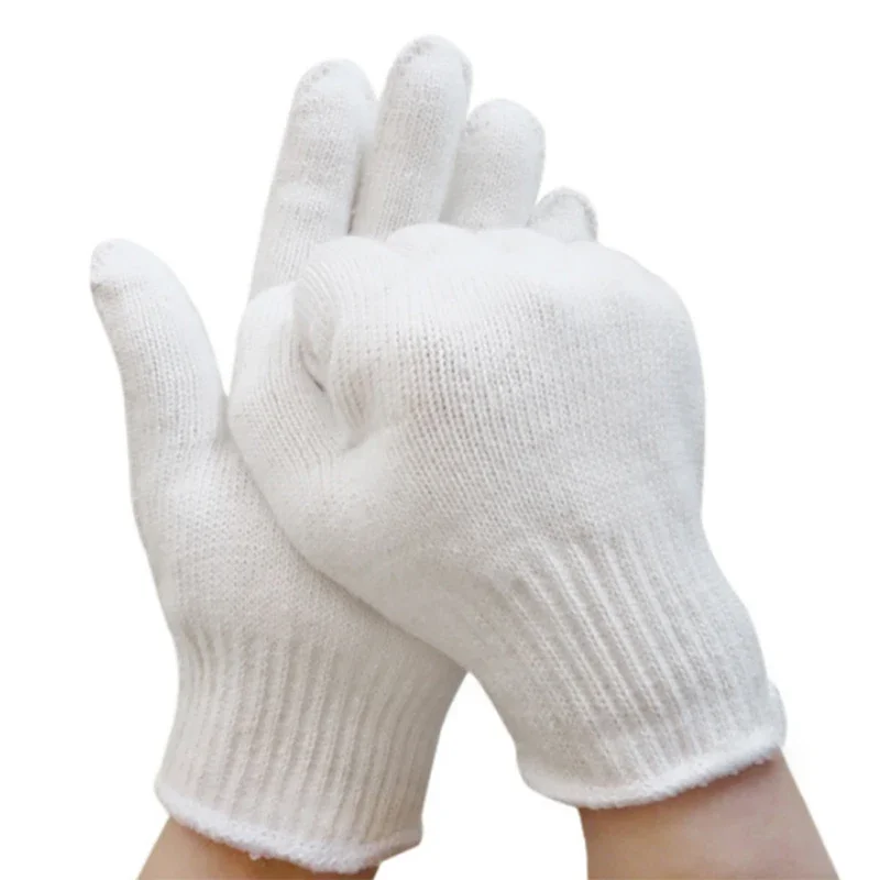 Heat-resistant and anti-burning gloves Oven kitchen white gloves Insulation workshop mold gloves