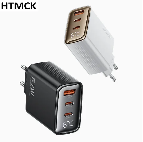 Toocki 67W GaN Зарядное устройство с дисплеем Quick Charge для ноутбуков — пример использования