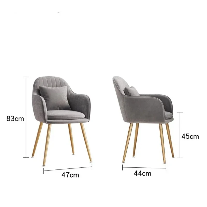 Trendy European Dining Chairs Nordic Luxury Modern European Dining Chairs Beautiful With Armrest Cadeiras De Jantar Furniture