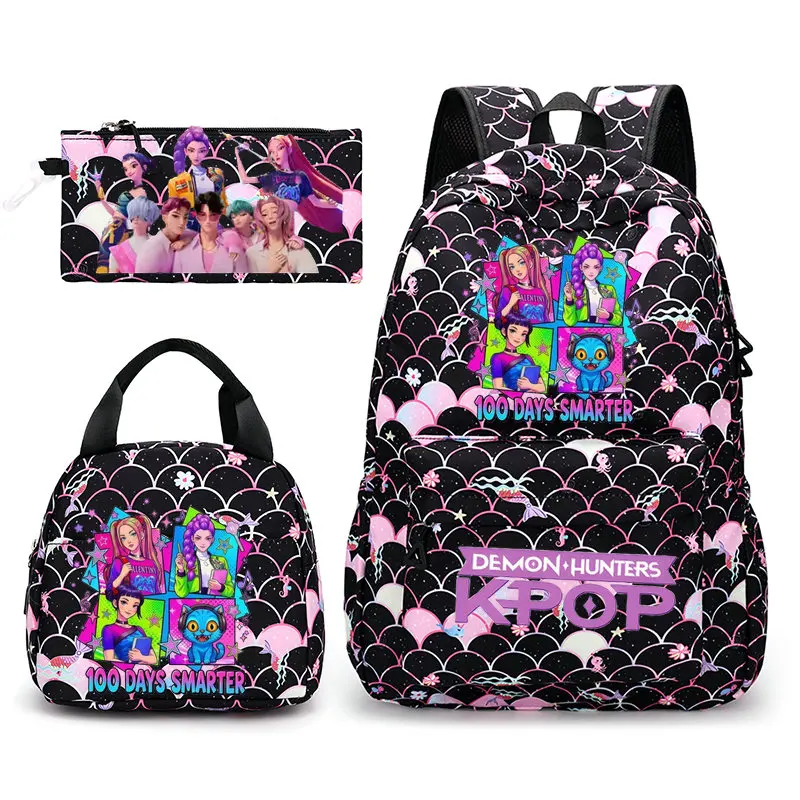 ensemble-de-sacs-a-dos-kpop-demon-hunters-sac-a-dejeuner-trousse-a-crayons-sac-d'ecole-a-la-mode-pour-etudiants-papeterie-pour-enfants