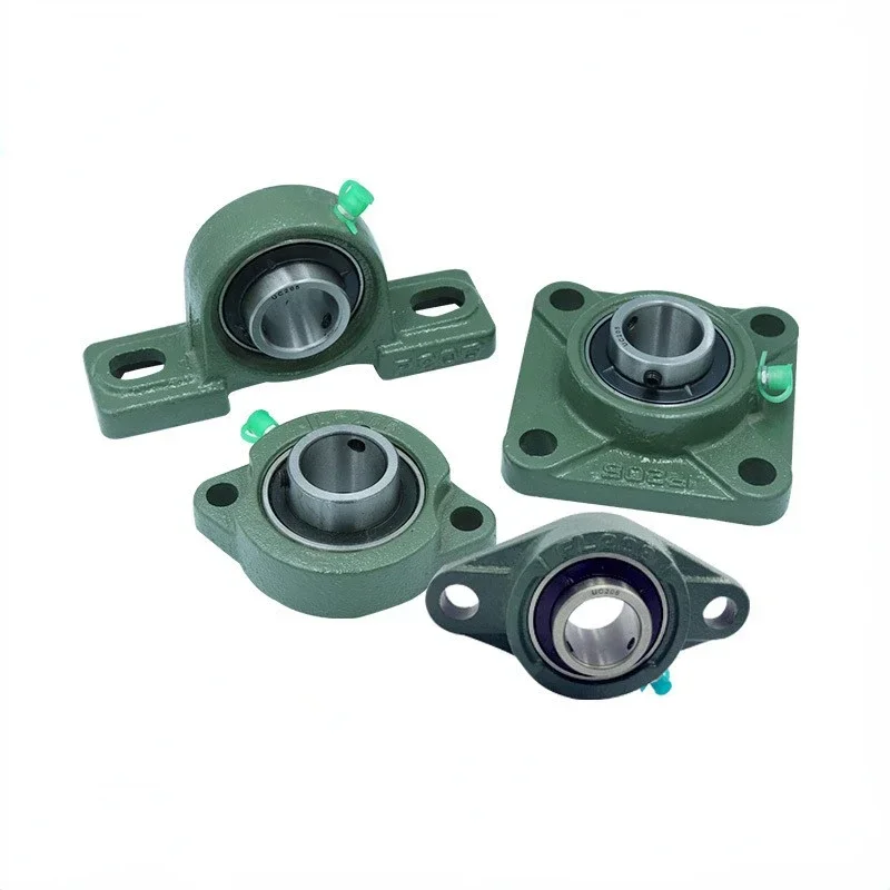 2Pcs UCP204 20mm Bore Two-Bolt Ball Mounted Bearing Pillow Block Housing Self-Alignment Bearing Shaft Support Spherical Roller