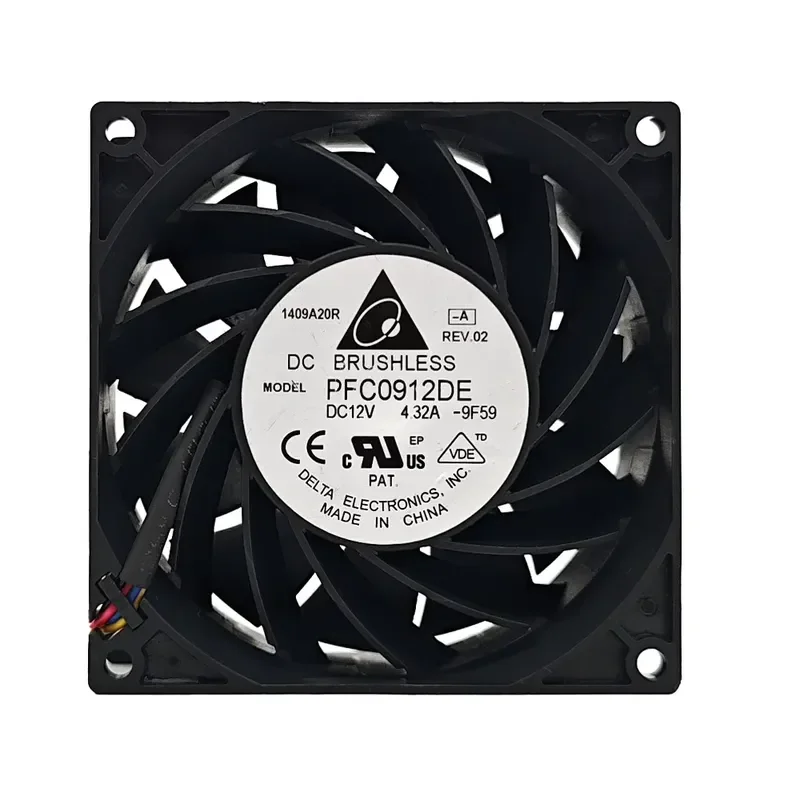 for Delta PFC0912DE 9038 12V 4.32A 9CM High Speed Chassis Server Cooling Fan Original