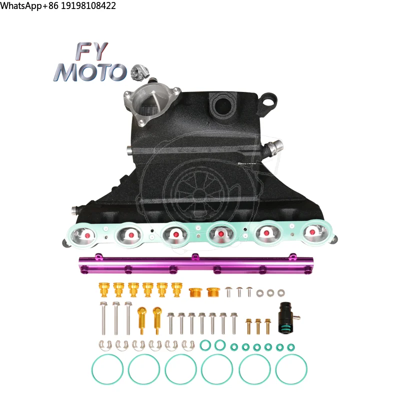 Aluminum CNC Billet Black Intake Manifold Charge Cooler for BMW X3M X4M F97 F98 3.0T S58 2019+