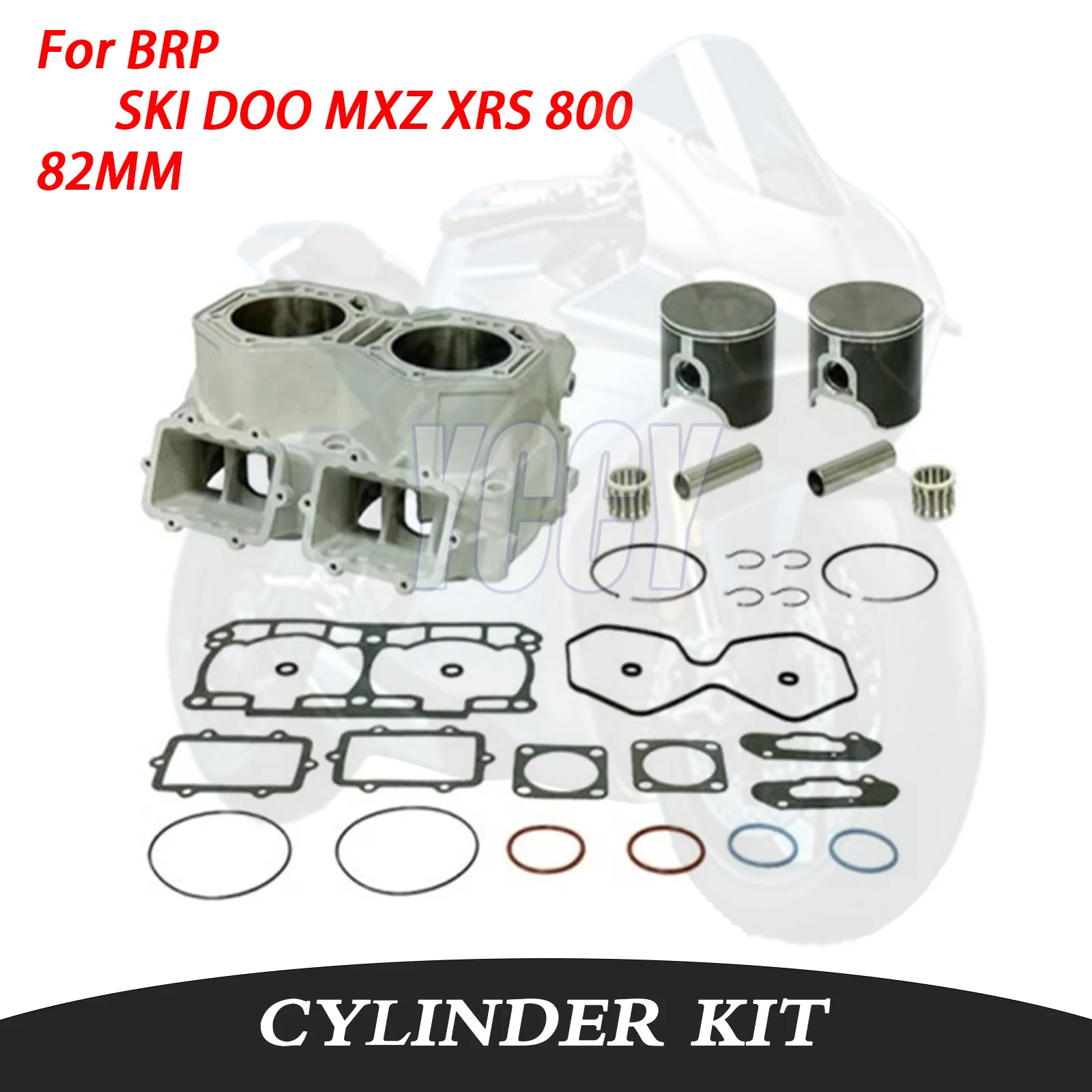 82MM High Quality Motorcycle Cylinder Kit Piston Rings Gasket For BRP SKI DOO MXZ XRS 800 E-Tec 800R 2011-2019 SPI X Summit XRS