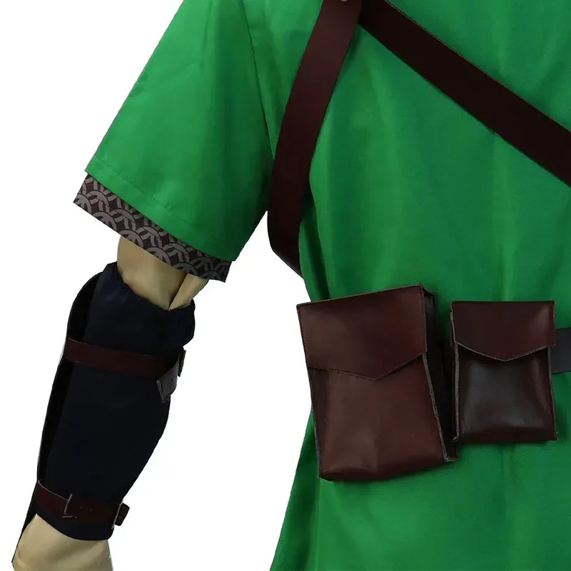 az15Zelda: Skyward Sword Link Cosplay Kostüm Grüne Uniform Hosen Hut Handschuhe Umhang Männer Frauen Kleidung Outfits Halloween S