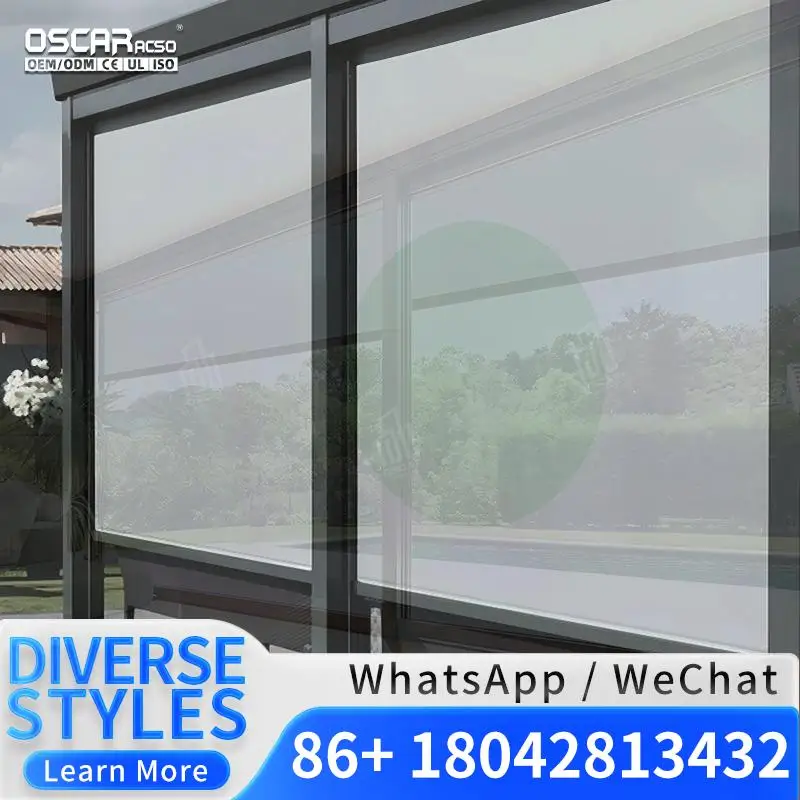 Electric Roller Blinds Modern Automatic Smart Motorized Blackout Roller Shades Office Home Bedroom Customizable Global Rolling B