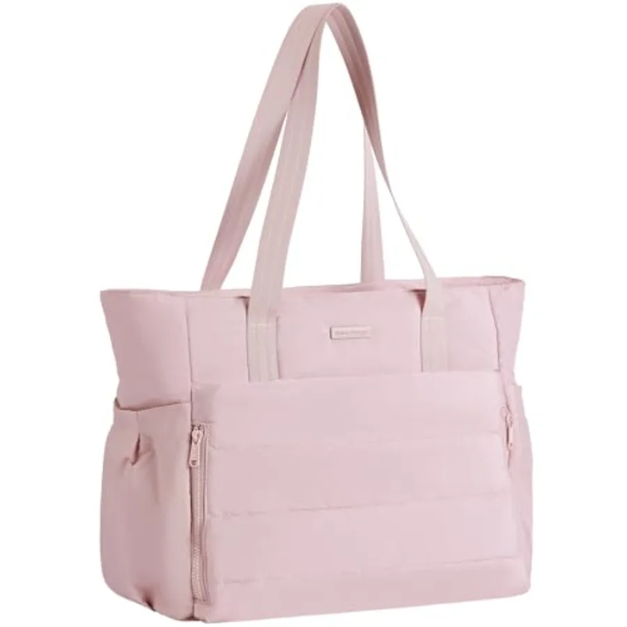 

NISHEL Travel Puffy Tote Bag For Women Ultra-Lightweight Tote Purse For Office Day And a Short Weekend Getaway