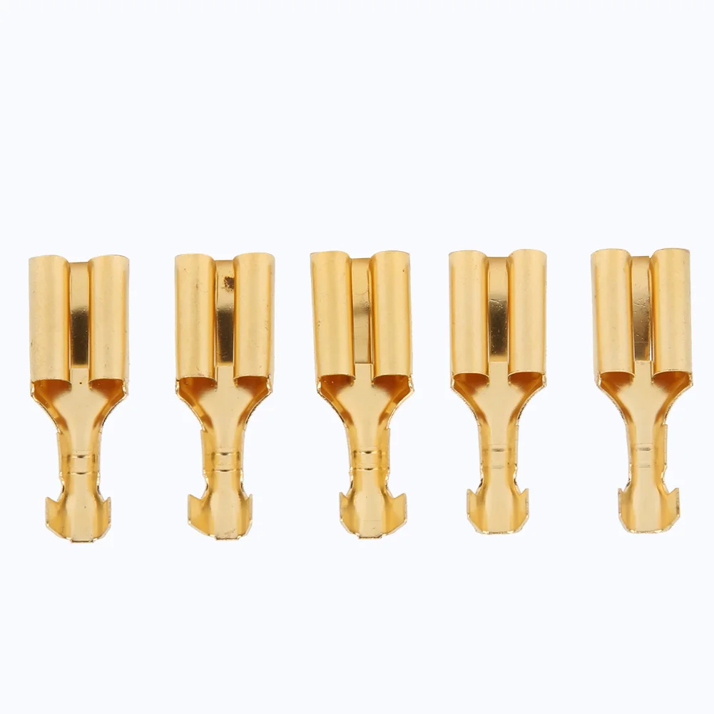 Terminale connettore a lama quadrato in ottone da 100 pezzi e terminale connettore tipo pull da 7,8 mm