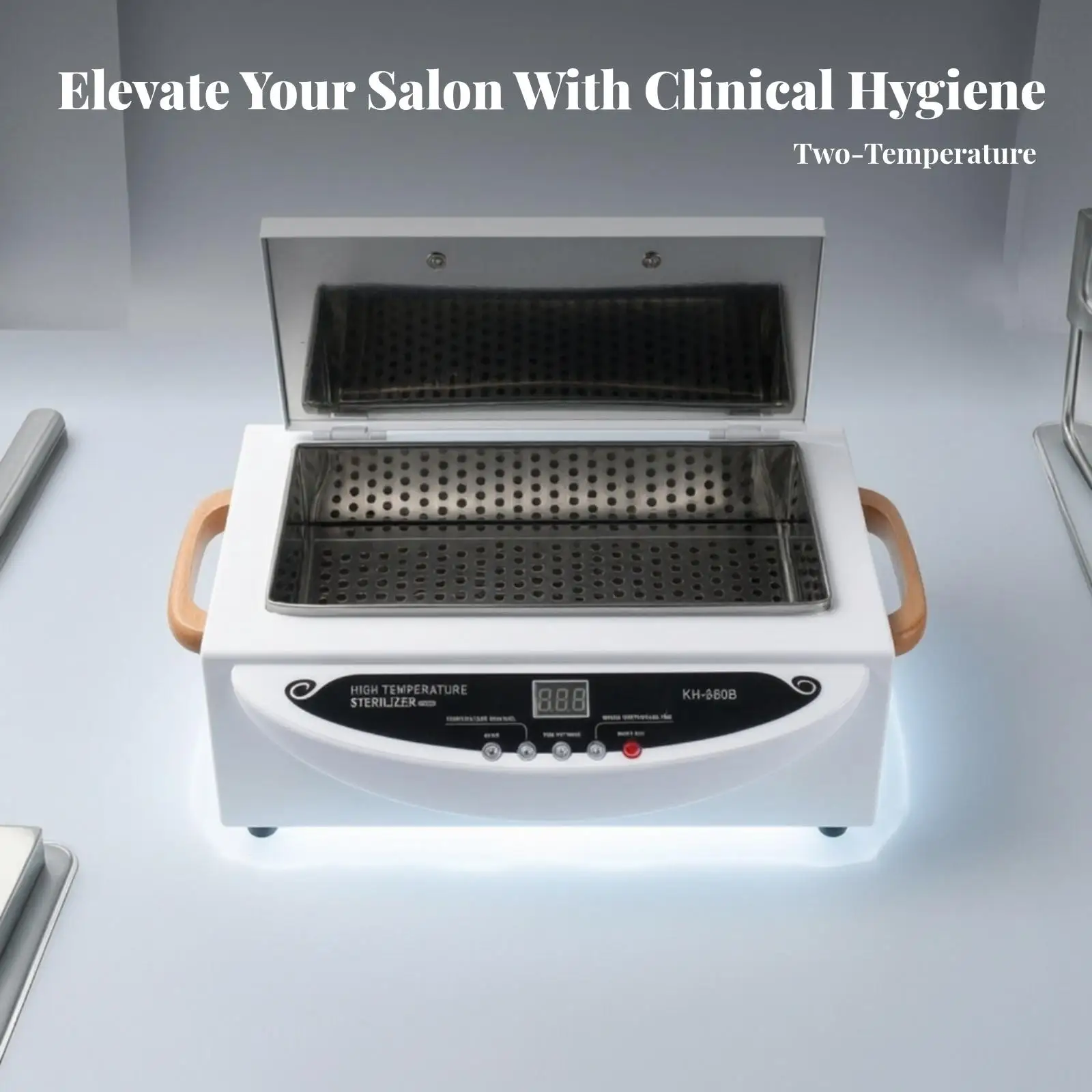 Tool Disinfector Cabinet with Tray | Digital Display Control Panel, Space-Saving Countertop Design, Salon Tool disinfector, for