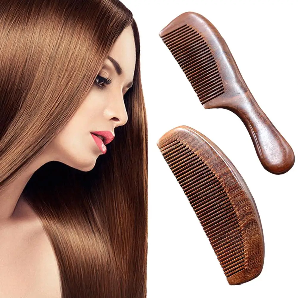 Wooden Salon Waist Fragrance Anti Static Long Wide Natural Tools Home Comb Massage Detangle Tooth Women Hair Sandalwood O1E5