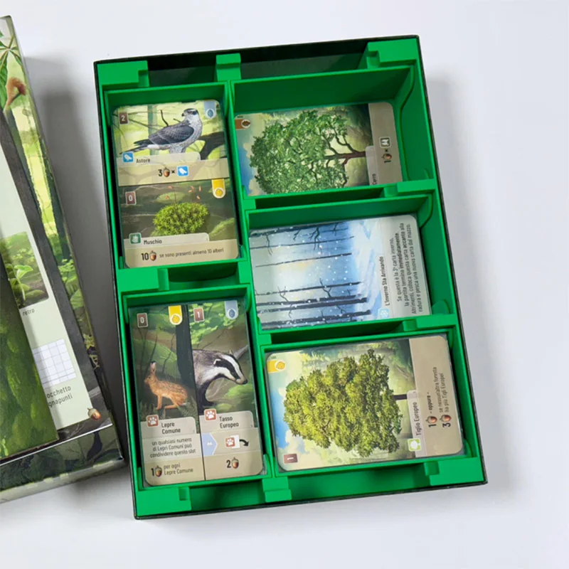 Forest Shuffle Cus Insert 3D Printed Table Game Storage Upgrade Continuous Forest Shuffle Custom Game Board Organizer