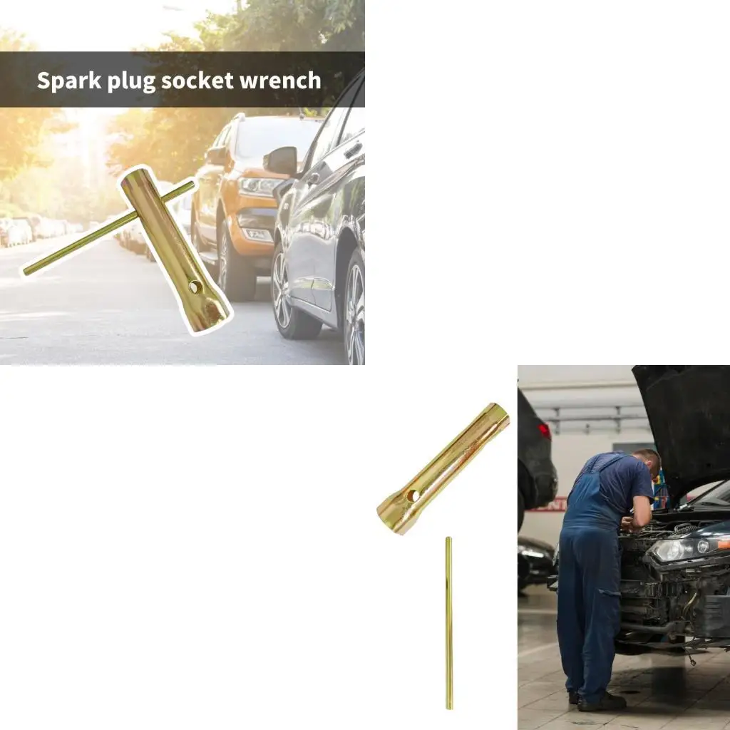 

G99F Double Size 14mm 18mm Plugs Wrench Alloy Steel Construction Ergonomic Tool Suitable for Motorcycle Car Maintenance