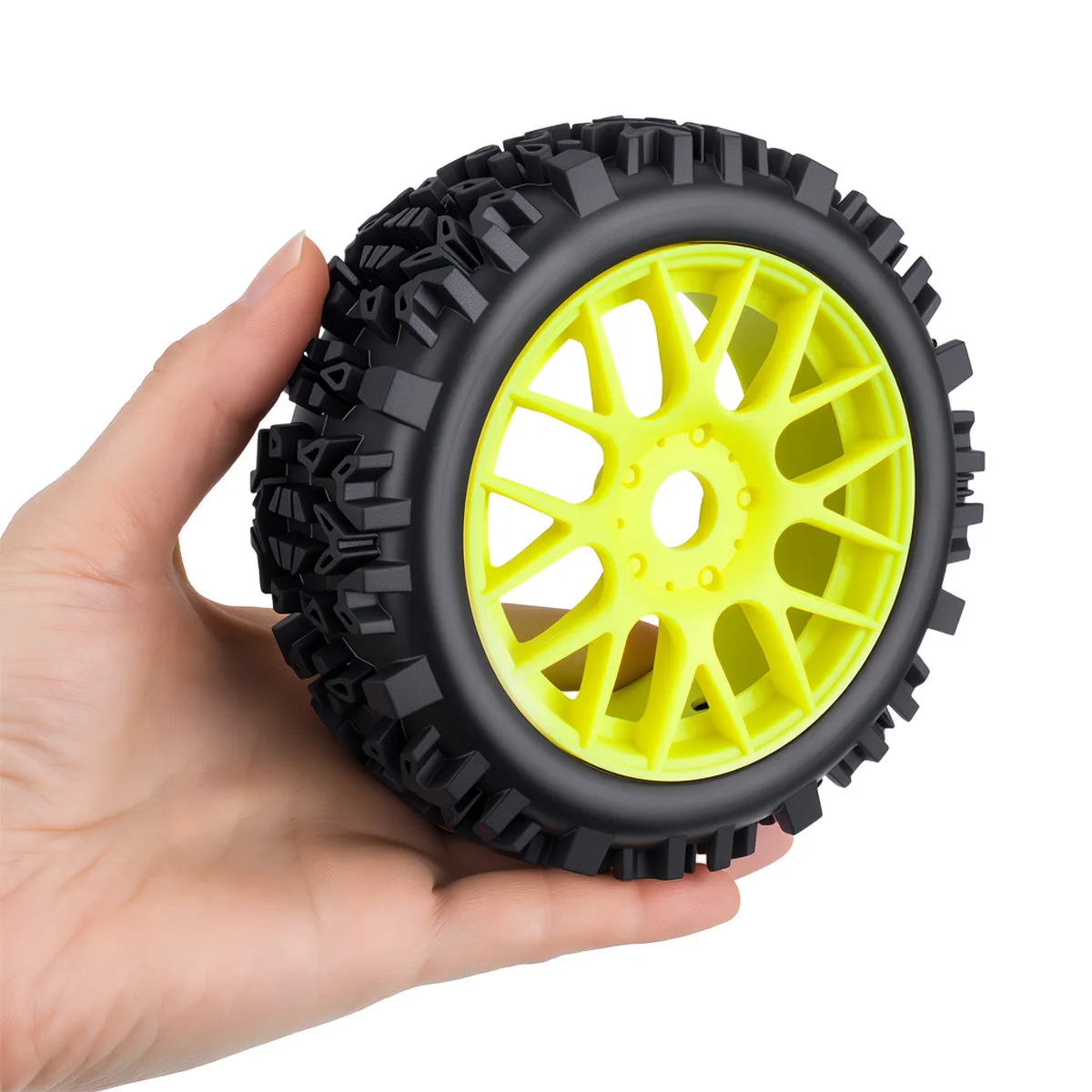120MM Off-Road RC Tires 17mm Hex Hub Compatible with 1/8 ARRMA Typhon Traxxas HPI HSP Crawler Truck view 6