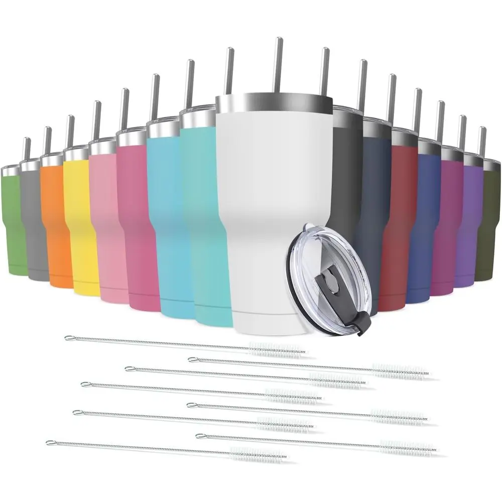 

Термокружка из нержавеющей стали 30 унций с крышкой, двойными стенками и вакуумной изоляцией, оптовая партия, с порошковым покрытием, подходит для автомобиля