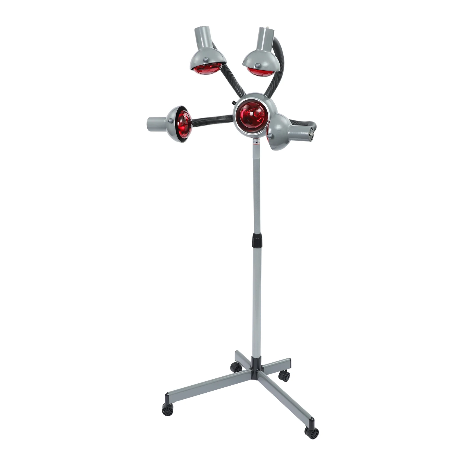  5 Head Hair Heater 950W, Portable Salon Floor Hair Dryer with Wheels & Adjustable Lamp Arms for Salon Barbershop