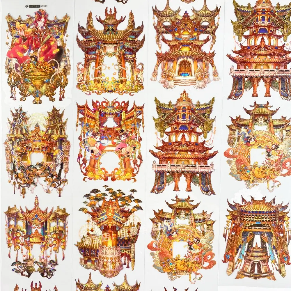 amostra-de-fita-washi-com-figura-do-deus-da-riqueza-adesivo-pet-estilo-antigo-chines-para-capa-de-celular-diy