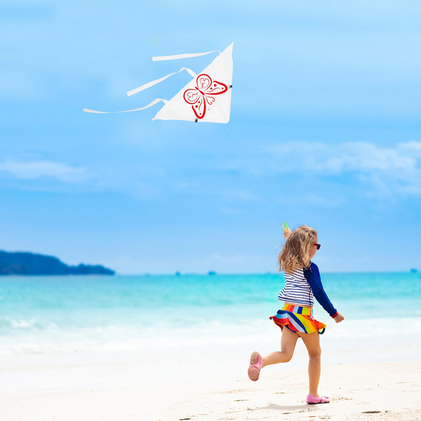 3Sets Kids DIY Painting Kites Blank Graffiti Kits Creative Drawing Educational Set Handcraft Outdoor Flying Fun