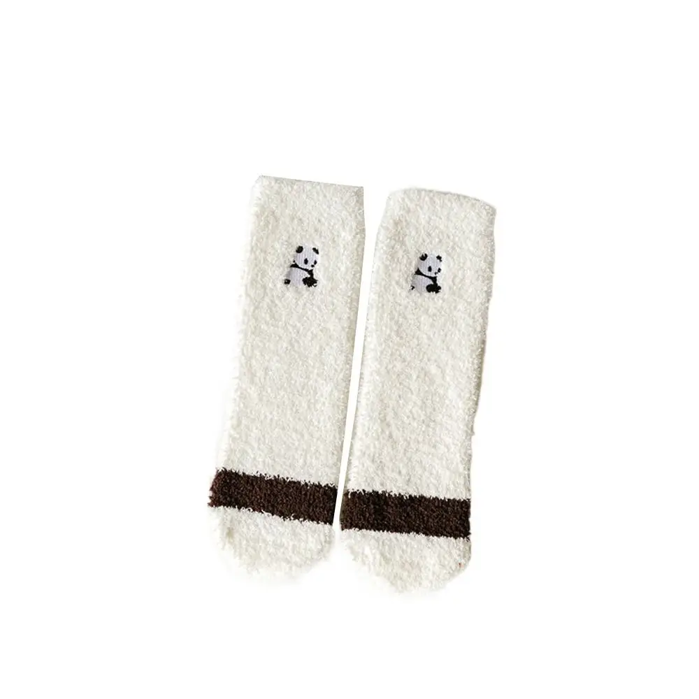 

Embroidery Coral Fleece Indoor Thermal Socks Mid Tube Socks Floor Socks Home Sleeping Socks Women Socks Autumn Winter Socks