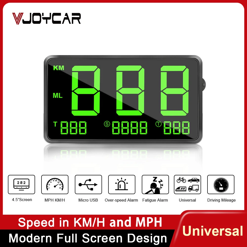 

Big Fonts Display GPS Hud Car GPS Speedometer Projector Bracelet KM/h MPH Speed Alarm Altitude Satellites Time Compass Mileage