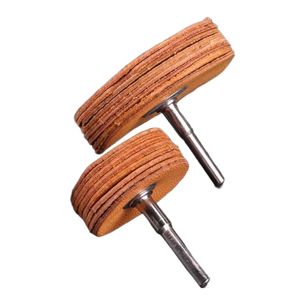 Polishing Wheel 50mm 80mm Thickened 7-layer Leather Polishing Wheel For Jade Jewelry 6mm Shank Power Tool Accessory
