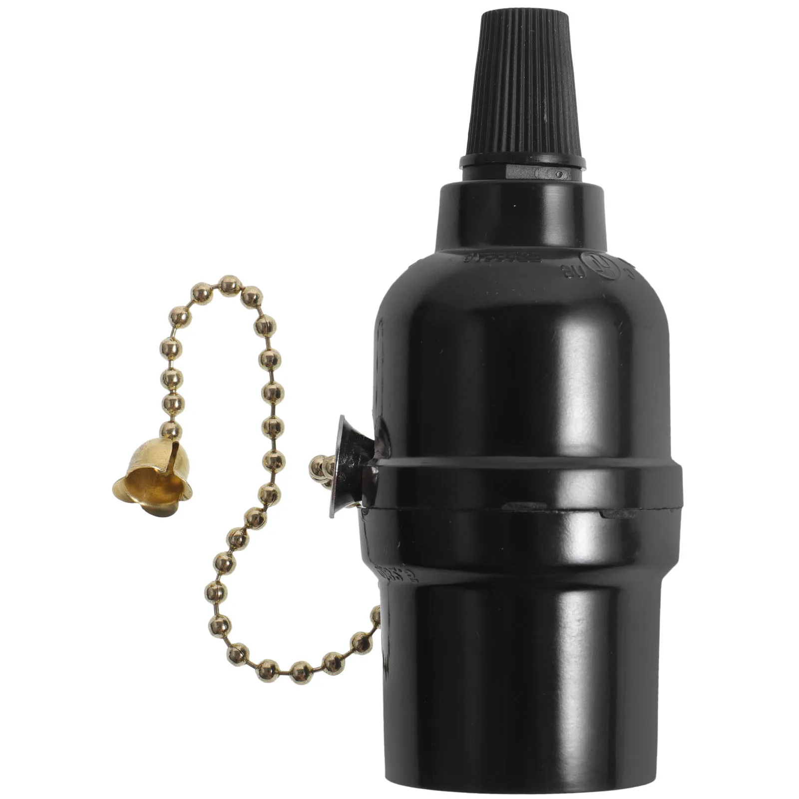 

E26 Lamp Holder 250V250W Golden Chain Pull Switch Socket for Ceiling Lamps Compatible Bulb Specs Easy Install