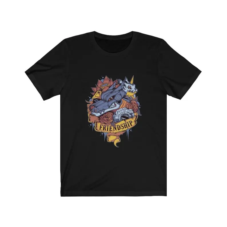 Digimon of friendship Gabumon-Camiseta de MetalGarurumon