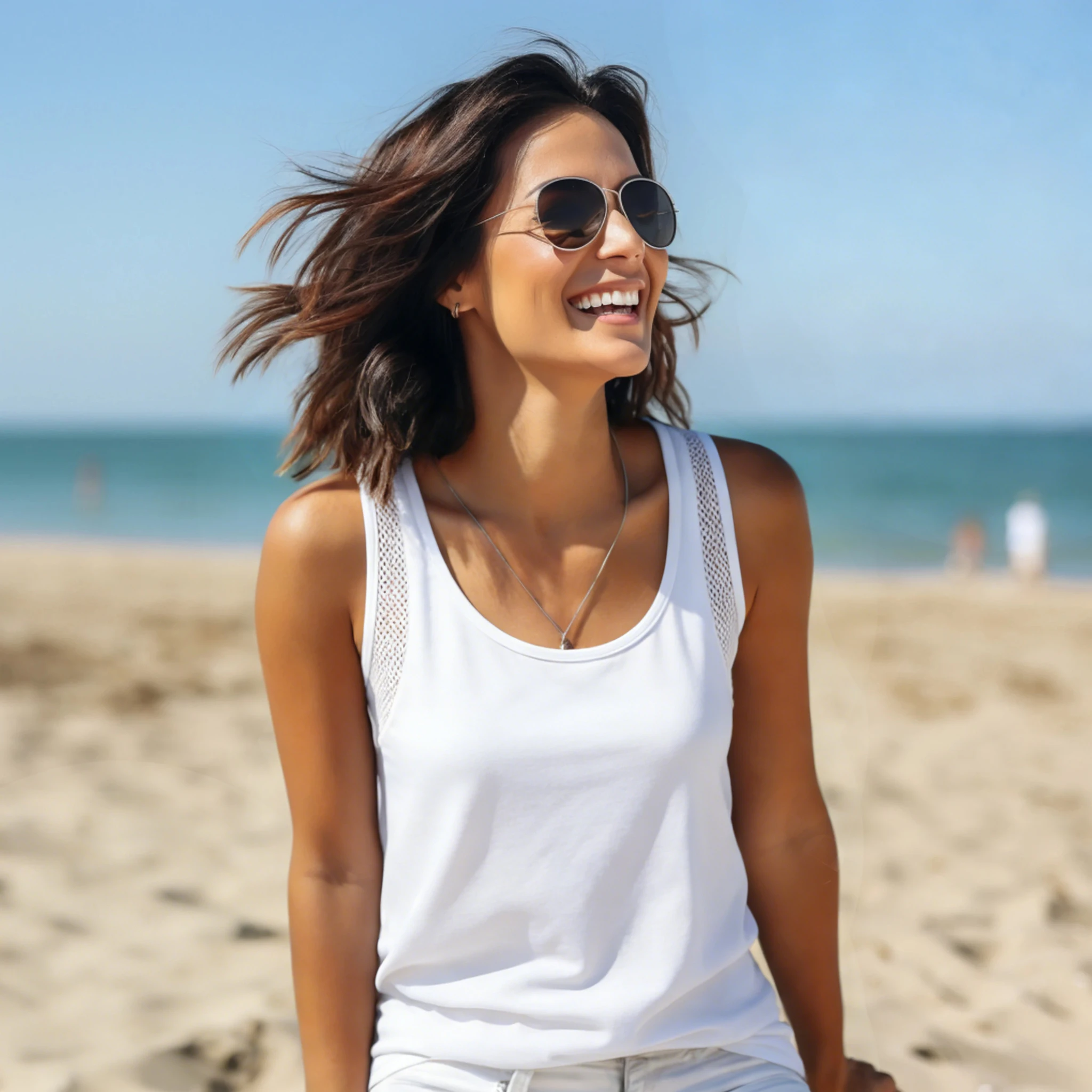 Chaleco reticular para mujer, camiseta holgada en blanco y negro, Top deportivo, camiseta sin mangas de verano, ropa suave, Tops femeninos que combinan con todo