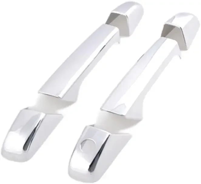 Chrome 2 Door Handle Covers Without Passenger Keyhole for 07-14 Chevy Silverado GMC Sierra 1500 2500HD 3500 HD