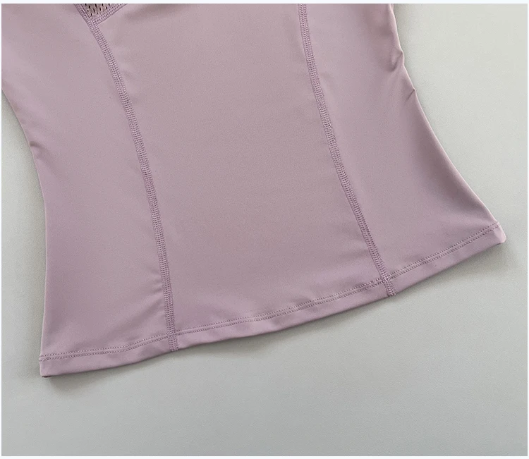 Outdoor-Laufshirt für Damen, Frühling und Herbst, Neuer Yoga-Anzug mit Halbem Reißverschluss, Schlankmachendes Fitness-Trainingsshirt mit Langen Ärmeln für Frauen – Detail 9