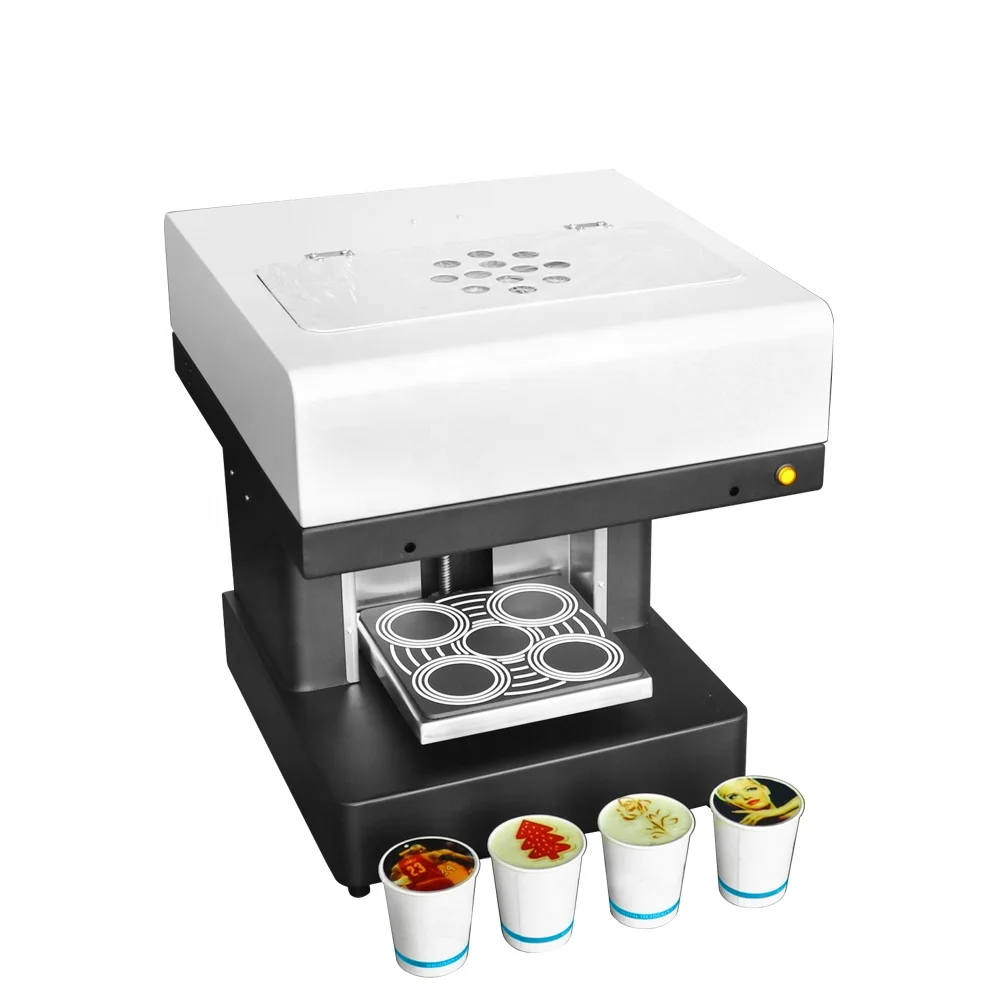 Software Upgraded 3d Coffee printer Cappuccino Latte art Cake Chocolate printing with 4 cups print  Selfie coffee printer