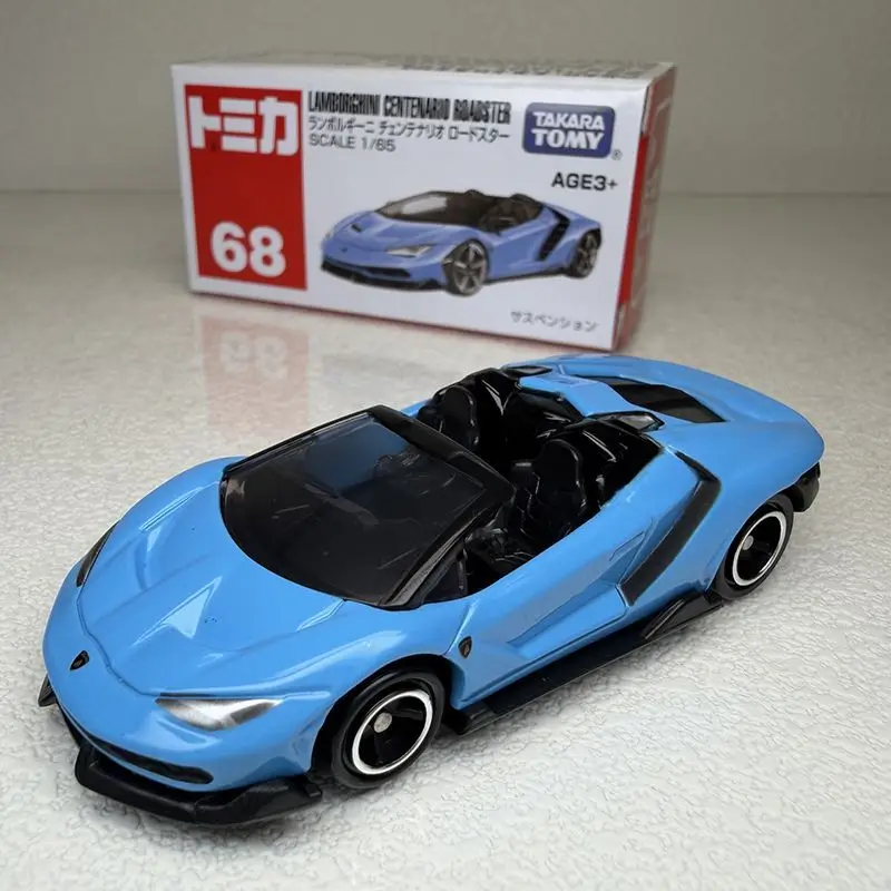Takara Tomy Tomica Asia No.68 Lamborghini Centenario Roadster Diecast Alloy Car Model Mini Supercar Collectible Toy Gift