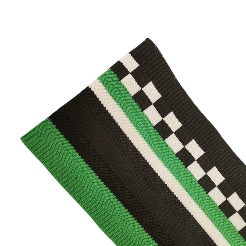 JIETAI-Square Jacquard Rib Fabric for Sewing,DIY Cloth Accessories,Waistband, Knitted Imitation Nylon Tissu, Quilting, Cuff