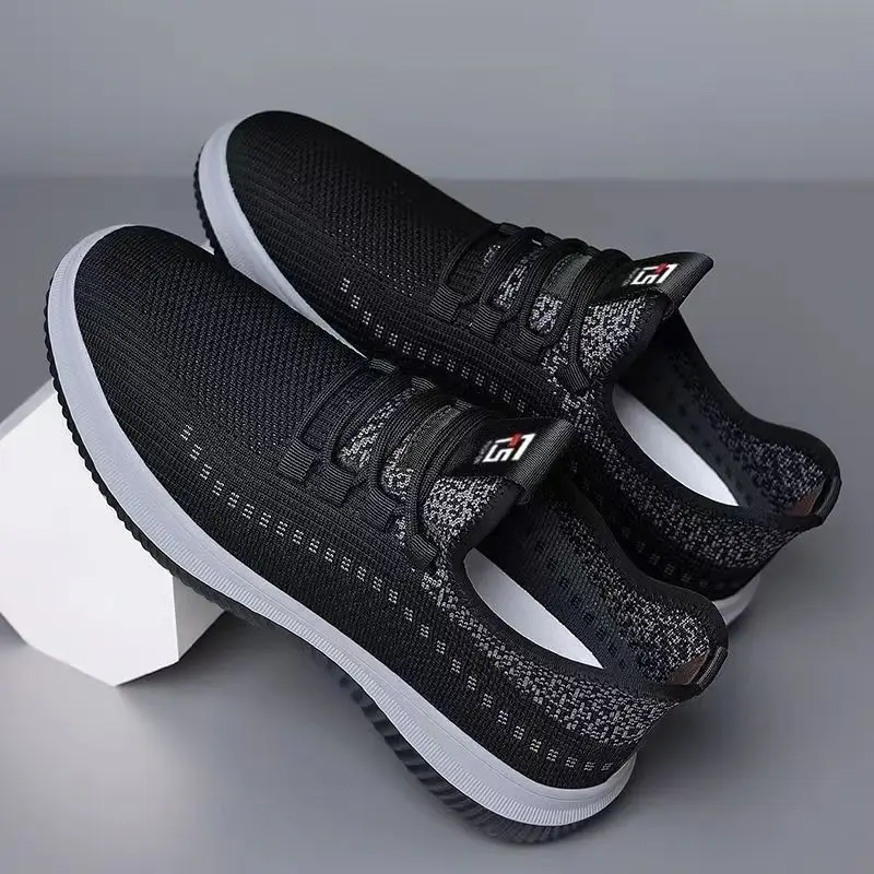 2023 Spring and Summer New Rubber Soft Sole Men's Shoes Breathable Casual Men's Shoes Comfortable All-match Men's Shoes
