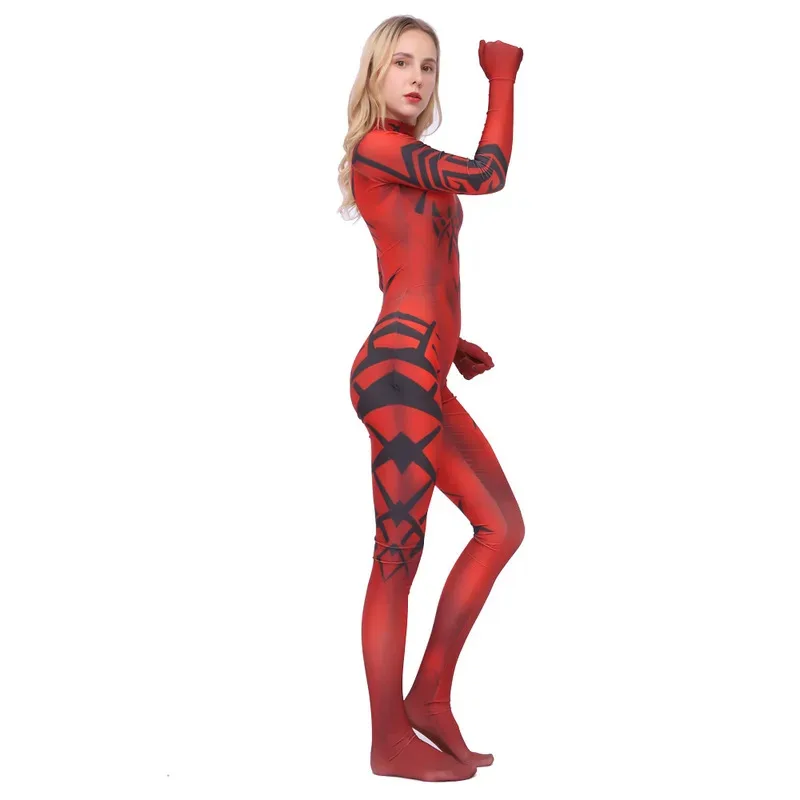 DY20Star Wars Legacy Cosplay Darth Talon Costume 3D Printed Spandex Bodysuit Zentai Outfits Halloween Costume for Adult Kids25
