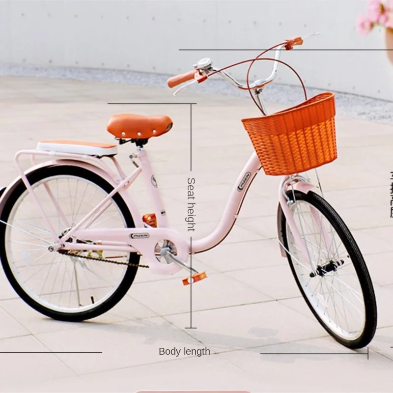 Bicycle Female Commuter Lightweight Bicycle For Work And Walking Solid Tire Regular 24 Inch 26 College Student Male Adult 2024