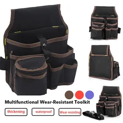 Poudres de réparation multifonctionnelles, sac de rangement de poche, sac à outils, gril Oxford pour électricien, pack de ceinture, kit de réparation de matériel