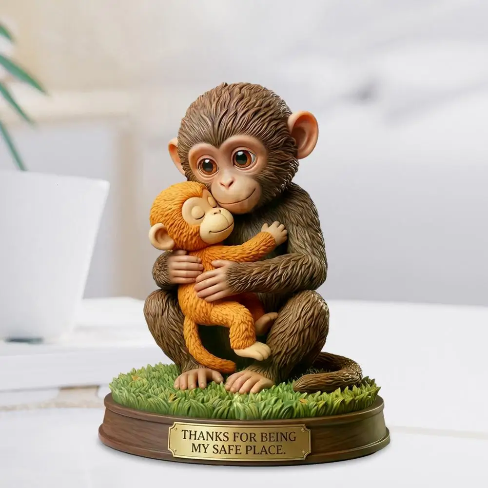 

Cute Monkey Figurine,Animal Table Centerpiece,Desktop Ornament for Living Room Bedroom Office Table Decor,Best gift for friends