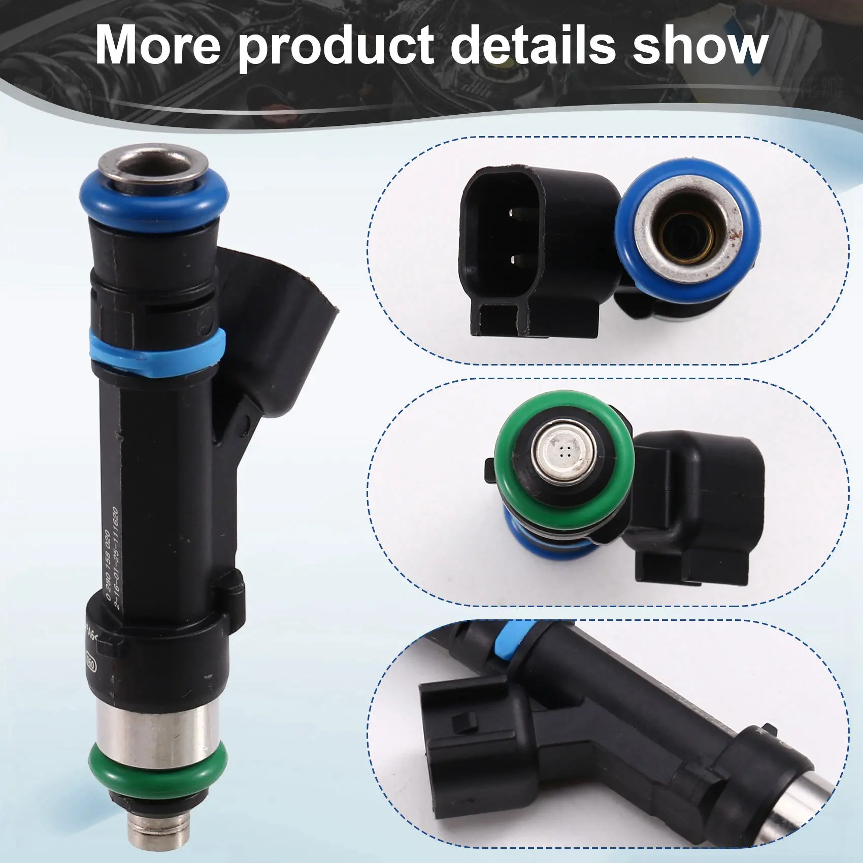 

Classic-2X 0280158020 Car Fuel Injector 53032701AA For Jeep Commander 2006-2010 Grand Cherokee 2005-2010