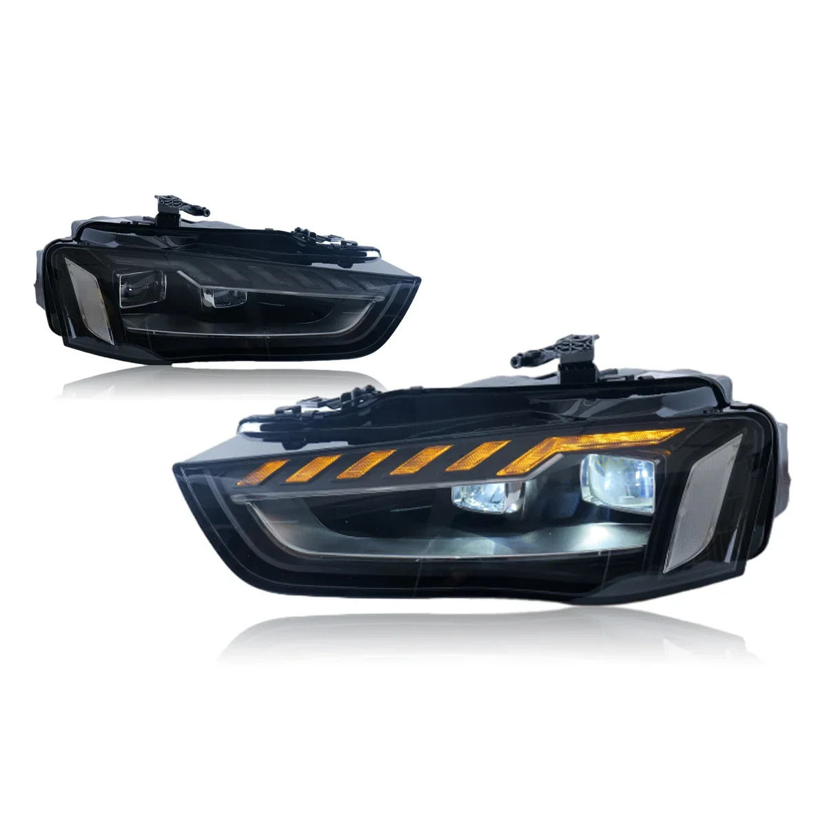 نوع سيارة لأودي A4L LED المصابيح الأمامية A4 2013-2016 ترقية تعديل إلى جديد DRL ديناميكية بدوره إشارة LED المصباح اكسسوارات السيارات #6