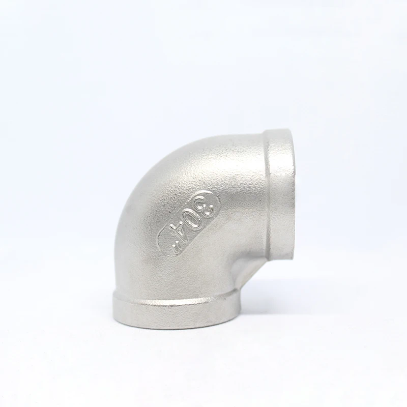 

1/8" 1/4" 3/8" 1/2" 3/4" 1" 1-1/4" 1-1/2" BSP Elbow 90 Degree Angled Stainless Steel 304 Female Threaded Pipe Fitting