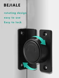 Door and Window Rotating Lock 180 Degree Latch Door Bolt Sliding Door Lock Push-pull Door Lock Buckle Fixed Hasp Door Pin