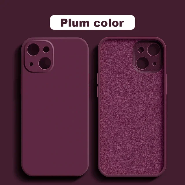 Luxuriöse, stoßfeste Hülle aus flüssigem Silikon für iPhone 17, 11, 12, 13, 14, 15 Pro Max, 7, 8, 15 Plus X XS XR Max, Mini-Rückseite, weiche Abdeckung